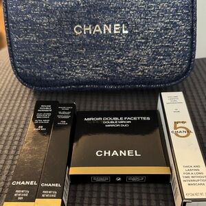 CHANEL Navy and Black Cosmetic Set